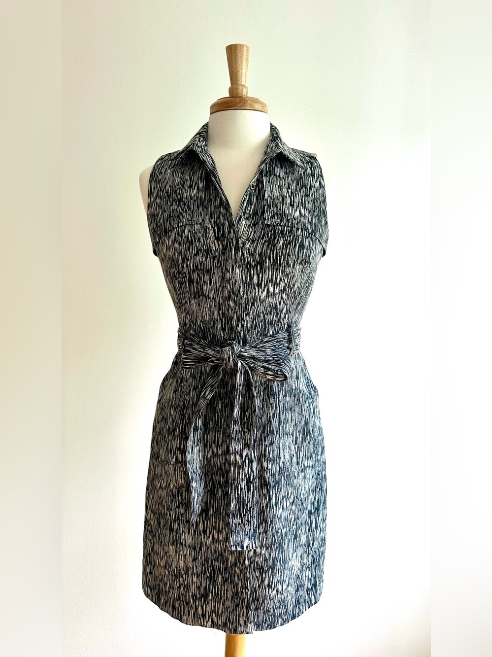 NWT Banana Republic Heritage Sleeveless Belted Shirt Dress – Size 4